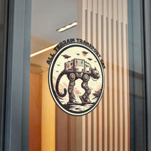 Load image into Gallery viewer, All Terrain Cat on Die-Cut Stickers, (DTF) (black font)
