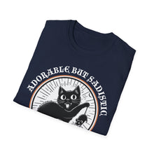 Load image into Gallery viewer, Adorable But Sadistic Cat Tee on Softstyle
