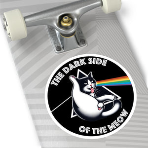 Dark Side of The Meow Round Sticker