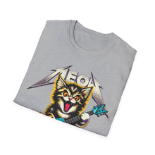 Load image into Gallery viewer, Hard Rock Kitty -- Pink -- On Gildan Softstyle T-Shirt
