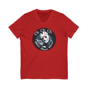Jason Cat Lover T-Shirt on V-Neck