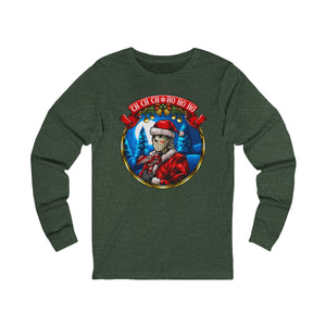 Santa Voorhees on Long Sleeve Comfort Tee