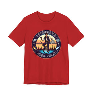 Han Solo Unicycle on Bella+Canvas Tee
