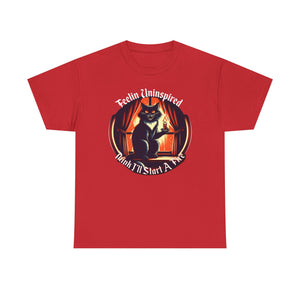 Dark Humor Cat on Gildan Heavy Cotton