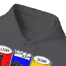 Load image into Gallery viewer, A Licky Boom Boom Kitty on Unisex Heavy Blend™ Hoodie
