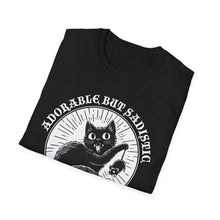 Load image into Gallery viewer, Adorable But Sadistic Cat Tee on Softstyle
