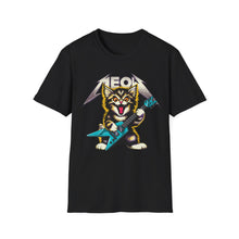 Load image into Gallery viewer, Hard Rock Kitty -- Pink -- On Gildan Softstyle T-Shirt
