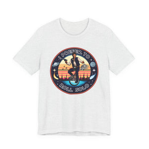 Han Solo Unicycle on Bella+Canvas Tee