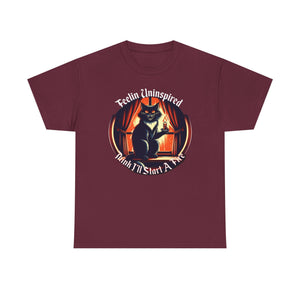 Dark Humor Cat on Gildan Heavy Cotton