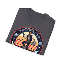 Load image into Gallery viewer, Han Solo Unicycle On Gildan Softstyle Tee
