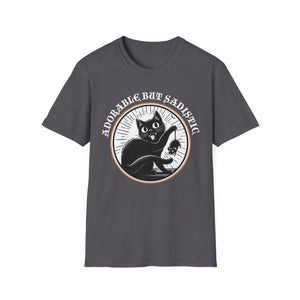 Adorable But Sadistic Cat Tee on Softstyle