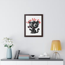 Load image into Gallery viewer, Taste My Pain Cat on Framed Poster
