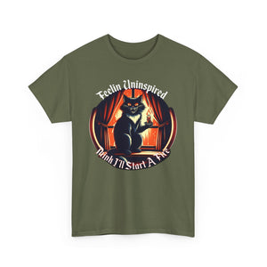 Dark Humor Cat on Gildan Heavy Cotton