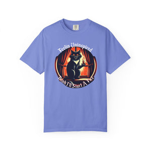 Dark Humor Cat on Comfort Colors T-shirt