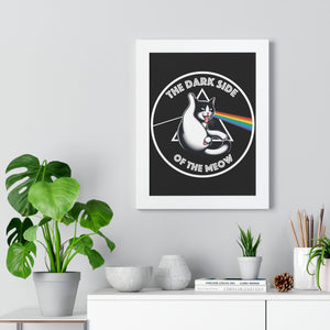 Dark Side of the Meow Framed Poster