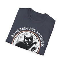 Load image into Gallery viewer, Adorable But Sadistic Cat Tee on Softstyle
