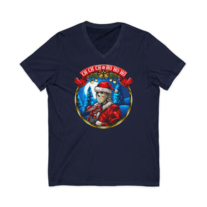 Santa Voorhees on Bella Canvas V-Neck