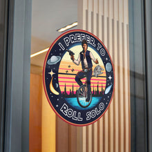 Load image into Gallery viewer, Han Solo Unicycle Die-Cut Stickers (DTF)
