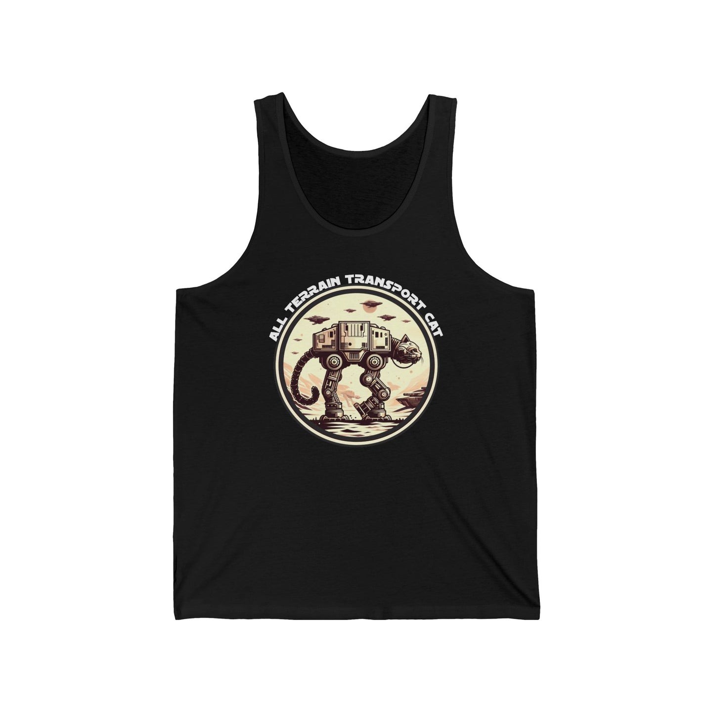 All Terrain Transport Cat on Bella+Canvas Tanktop