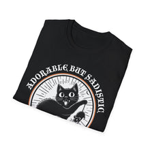 Load image into Gallery viewer, Adorable But Sadistic Cat Tee on Softstyle
