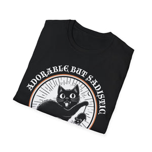 Adorable But Sadistic Cat Tee on Softstyle