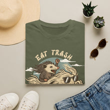 Load image into Gallery viewer, Eat Trash &amp; Get Lucky on Gildan Softstyle T-Shirt
