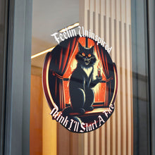 Load image into Gallery viewer, Dark Humor Cat Die-Cut Stickers, (DTF)
