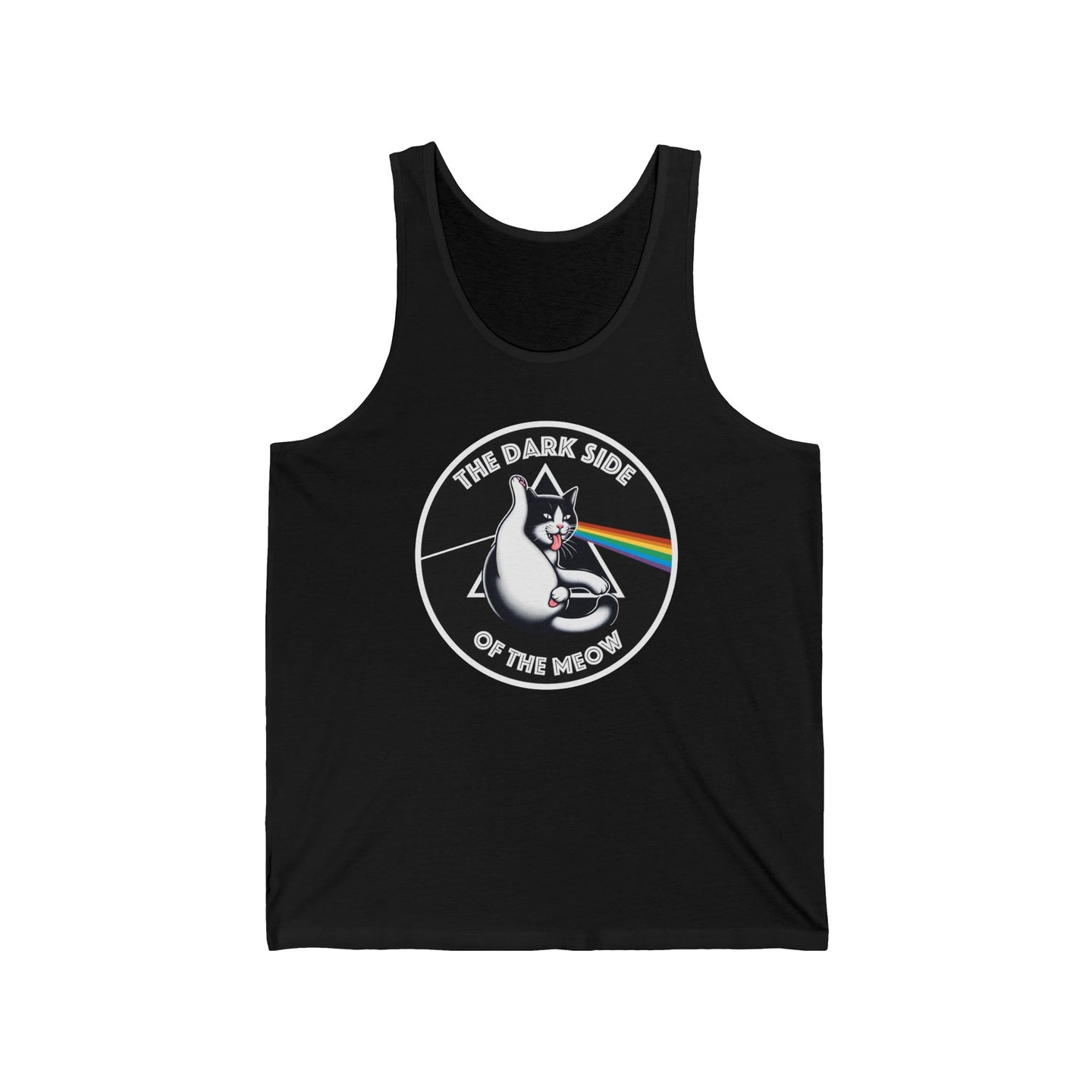 Dark Side of The Meow Unisex Jersey Tank