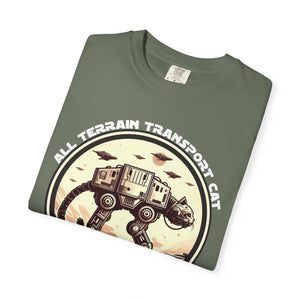 All Terrain Transport Cat on Comfort Colors T-Shirt