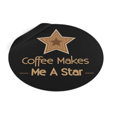 Load image into Gallery viewer, Men&#39;s Star Coffee Round Sticker
