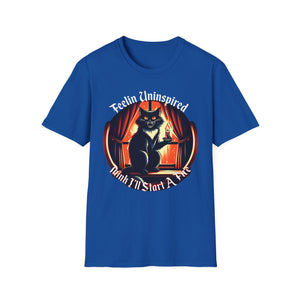 Dark Humor Cat Tee on Softstyle