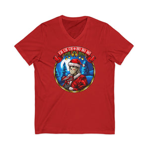 Santa Voorhees on Bella Canvas V-Neck