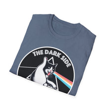 Load image into Gallery viewer, Dark Side of The Meow Tee on Softstyle

