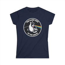 Load image into Gallery viewer, Dark Side of The Meow on Women&#39;s Softstyle T-Shirt
