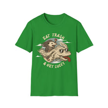 Load image into Gallery viewer, Eat Trash &amp; Get Lucky on Gildan Softstyle T-Shirt
