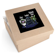 Load image into Gallery viewer, 80s Monsters on Square Stickers
