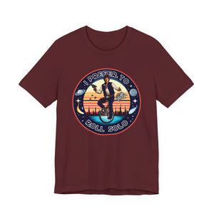 Han Solo Unicycle on Bella+Canvas Tee