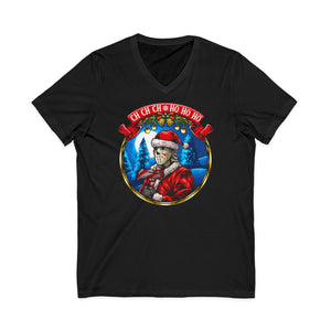 Santa Voorhees on Bella Canvas V-Neck