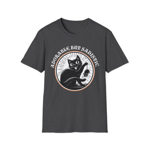 Adorable But Sadistic Cat Tee on Softstyle