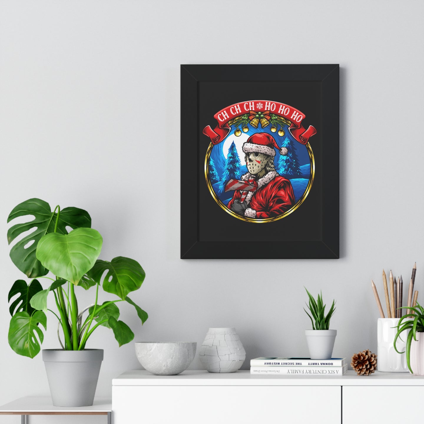 Santa Voorhees Framed Vertical Poster