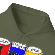 Load image into Gallery viewer, A Licky Boom Boom Kitty on Unisex Heavy Blend™ Hoodie
