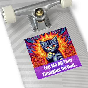 Captivating Kitty Tee on Vinyl Sticker