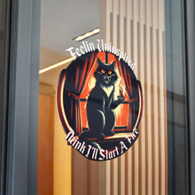 Load image into Gallery viewer, Dark Humor Cat Die-Cut Stickers, (DTF)
