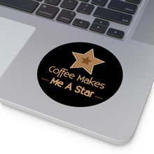Load image into Gallery viewer, Men&#39;s Star Coffee Round Sticker
