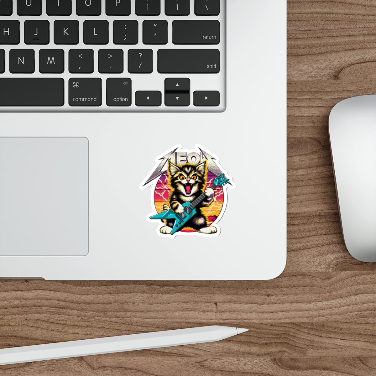 Hard Rick Kitty Die-Cut Stickers