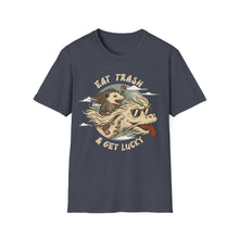 Load image into Gallery viewer, Eat Trash &amp; Get Lucky on Gildan Softstyle T-Shirt
