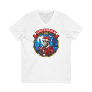 Santa Voorhees on Bella Canvas V-Neck