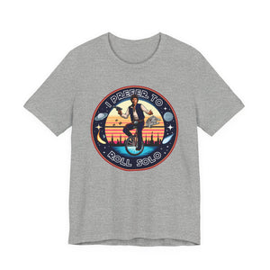 Han Solo Unicycle on Bella+Canvas Tee