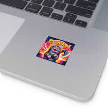 Load image into Gallery viewer, Psycho Viking Kitty Square Vinyl Sticker
