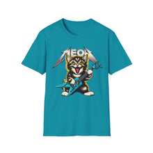 Load image into Gallery viewer, Hard Rock Kitty -- Pink -- On Gildan Softstyle T-Shirt
